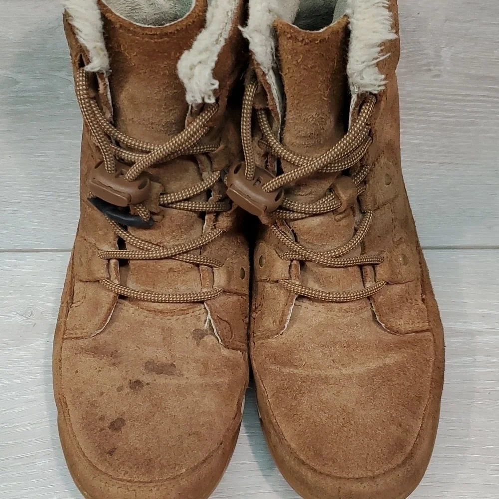 Sorel Big Kids Girls Whitney Juniors Joan Outdoor Leather Ankle Boots shoes 4